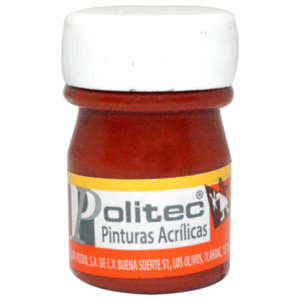 PINTURA ACRILICA ROJO OXIDO POLITEC 20ML PZ PINTURA ACRILICA ROJO OXIDO POLITEC 20ML PZ