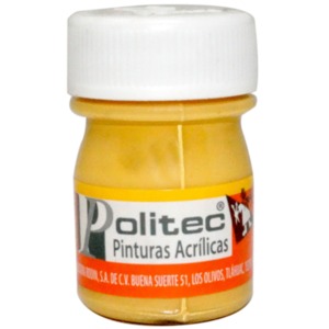 PINTURA ACRILICA AMARILLO POLITEC 20ML PZ PINTURA ACRILICA AMARILLO POLITEC 20ML PZ