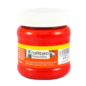 PINTURA ACRILICA ROJO ACRILICO POLITEC N314 250ML PINTURA ACRILICA ROJO ACRILICO POLITEC N314 250ML