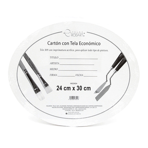 CARTON CON TELA (OVAL, 24*30 CENTIMETROS, PIEZA) CARTON CON TELA (OVAL, 24*30 CENTIMETROS, PIEZA)