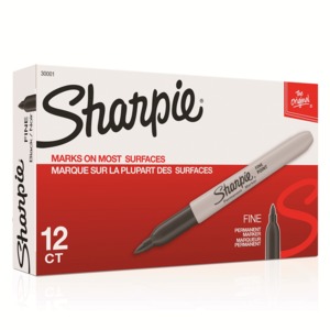 MARCADOR SHARPIE FINO (COLOR NEGRO) 12 UNIDADES MARCADOR SHARPIE FINO (COLOR NEGRO) 12 UNIDADES