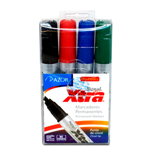 MARCADOR AZOR CON 4 COLORES SURTIDOS MARCADOR AZOR CON 4 COLORES SURTIDOS