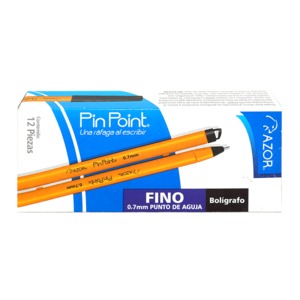 BOLIGRAFO AZOR PIN POINT BOLI CUERPO AM NE C/12 PZ BOLIGRAFO AZOR PIN POINT BOLI CUERPO AM NE C/12 PZ