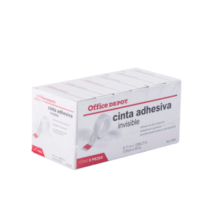 TAPE ADHESIVA INVISIBLE OFFICE DEPOT (6 UNIDADES) TAPE ADHESIVA INVISIBLE OFFICE DEPOT (6 UNIDADES)