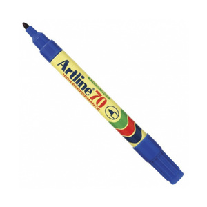 MARCADOR PERMANENTE RECARGABLE PUNTA REDONDA AZUL MARCADOR PERMANENTE RECARGABLE PUNTA REDONDA AZUL