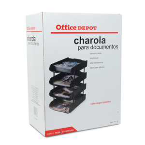 CHAROLA P/DOCUMENTOS MULTINIVEL(4) TCARTA PLÁSTICO NGO 4PK CHAROLA P/DOCUMENTOS MULTINIVEL(4) TCARTA PLÁSTICO NGO 4PK