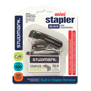 ENGRAPADORA STUDMARK MINI 26/6 + GRAPAS (BLISTER) ENGRAPADORA STUDMARK MINI 26/6 + GRAPAS (BLISTER)