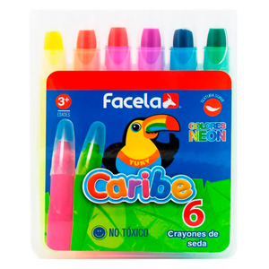 CRAYON SEDA NEON 6 ESTUCHE PLASTICO CRAYON SEDA NEON 6 ESTUCHE PLASTICO