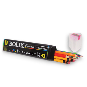 CRAYON BOLIK MADERA TRIANGULAR LARGO 12 COLORES CRAYON BOLIK MADERA TRIANGULAR LARGO 12 COLORES