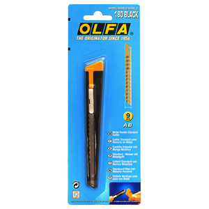CUCHILLA OLFA 180 BLACK CON REPUESTO DE 9MM CUCHILLA OLFA 180 BLACK CON REPUESTO DE 9MM