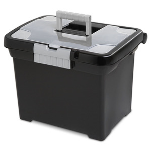 CAJA PLASTICA PORTATIL PARA ARCHIVAR C/T CAJA PLASTICA PORTATIL PARA ARCHIVAR C/T