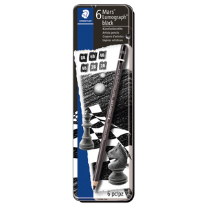 LÁPIZ STAEDTLER ESTUCHE 6U (6 TONOS 8B - 2B) LÁPIZ STAEDTLER ESTUCHE 6U (6 TONOS 8B - 2B)