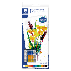 TUBO DE PINTURA ACRILICA STAEDTLER 12ML 12U TUBO DE PINTURA ACRILICA STAEDTLER 12ML 12U