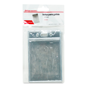 BOLSA PARA PORTAR GAFETE OFFICE DEPOT, VERTICAL 12PCK BOLSA PARA PORTAR GAFETE OFFICE DEPOT, VERTICAL 12PCK