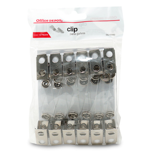 CLIP PARA GAFETE OFFICE DEPOT (12 PZA.) CLIP PARA GAFETE OFFICE DEPOT (12 PZA.)