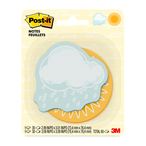 POST-IT NOTAS ADHESIVAS SOL Y LLUVIA POST-IT NOTAS ADHESIVAS SOL Y LLUVIA