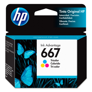 CARTUCHO DE TINTA HP 667 TRICOLOR ORIGINAL CARTUCHO DE TINTA HP 667 TRICOLOR ORIGINAL