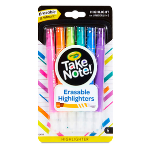 RESALTADORES CRAYOLA 6U (BORRABLES) RESALTADORES CRAYOLA 6U (BORRABLES)