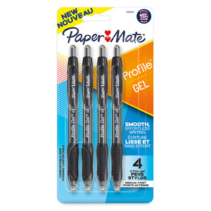 BOLIGRAFO GEL PAPER MATE NEGRO 0.7MM 4U BOLIGRAFO GEL PAPER MATE NEGRO 0.7MM 4U