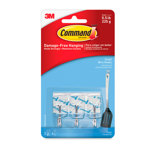 COMMAND GANCHOS PARA UTENSILIOS, TRANSPARENTES COMMAND GANCHOS PARA UTENSILIOS, TRANSPARENTES