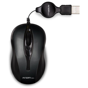 MOUSE ARGOMTECH ARGMS0008BK ÓPTICO RETRÁCTIL MOUSE ARGOMTECH ARGMS0008BK ÓPTICO RETRÁCTIL