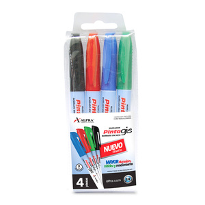 MARCADOR PARA PIZARRON ALFRA PINTAGIS 4U MARCADOR PARA PIZARRON ALFRA PINTAGIS 4U