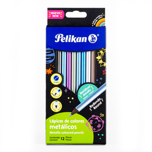 LÁPICES DE COLOR PELIKAN METÁLICOS 12U LÁPICES DE COLOR PELIKAN METÁLICOS 12U