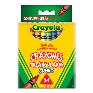 CRAYÓN CERA CRAYOLA TRIANGULAR JUMBO 24U CRAYÓN CERA CRAYOLA TRIANGULAR JUMBO 24U