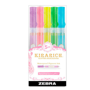 MARCATEXTO GLITTER ZEBRA KIRARICH 5U (TINTA MARCATEXTO GLITTER ZEBRA KIRARICH 5U (TINTA