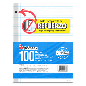 REPUESTO HOJAS LÍNEA REFORZADO 100H REPUESTO HOJAS LÍNEA REFORZADO 100H