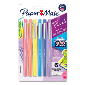 MARCADOR PAPER MATE FLAIR 6U (PUNTO FINO, CON MARCADOR PAPER MATE FLAIR 6U (PUNTO FINO, CON