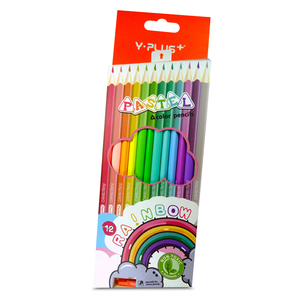 LAPICES DE COLOR Y-PLUS TRIANGULAR PASTEL 12U LAPICES DE COLOR Y-PLUS TRIANGULAR PASTEL 12U