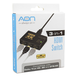 CAJA REPETIDORA 3 EN 1 HDMI MARCA AON CAJA REPETIDORA 3 EN 1 HDMI MARCA AON