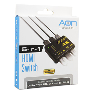 CAJA REPETIDORA 5 EN 1 HDMI MARCA AON CAJA REPETIDORA 5 EN 1 HDMI MARCA AON