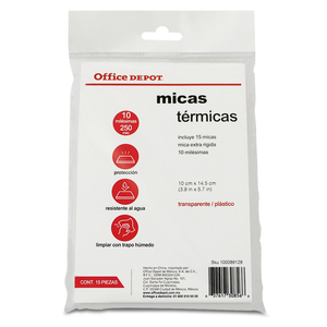 MICA OFFICE DEPOT LEGAL 15U (10 MILESIMAS, RIGIDA) MICA OFFICE DEPOT LEGAL 15U (10 MILESIMAS, RIGIDA)
