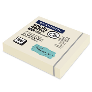 NOTAS ADHESIVAS VINTAGE STUDMARK 3 X 3P 100H CREMA NOTAS ADHESIVAS VINTAGE STUDMARK 3 X 3P 100H CREMA