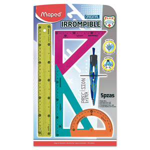 JUEGO DE GEOMETRIA MAPED AGAVE MULTICOLOR 5U JUEGO DE GEOMETRIA MAPED AGAVE MULTICOLOR 5U
