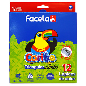 LAPIZ DE COLOR JUMBO TRIANGULAR 12U LAPIZ DE COLOR JUMBO TRIANGULAR 12U