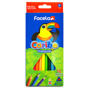 LAPIZ DE COLOR FACELA TRIANGULAR 12U LAPIZ DE COLOR FACELA TRIANGULAR 12U
