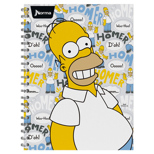 CUADERNO ESPIRAL RAYA NORMA (SIMPSON, 100 HOJAS) CUADERNO ESPIRAL RAYA NORMA (SIMPSON, 100 HOJAS)
