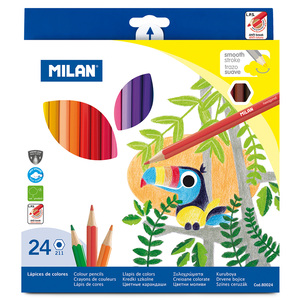 LAPICES DE COLOR MILAN HEXAGONALES 12U LAPICES DE COLOR MILAN HEXAGONALES 12U