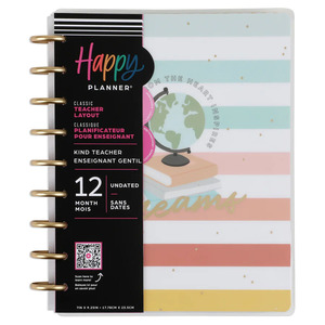 ANOTADOR HAPPY PLANER 12 MESES (KIND TEACHER) ANOTADOR HAPPY PLANER 12 MESES (KIND TEACHER)