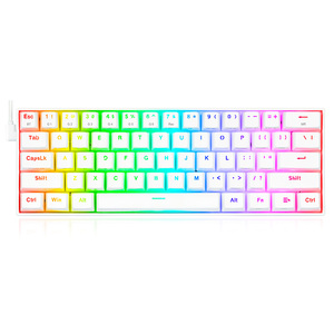 TECLADO REDRAGON DRACONIC MECANICO BLANCO TECLADO REDRAGON DRACONIC MECANICO BLANCO