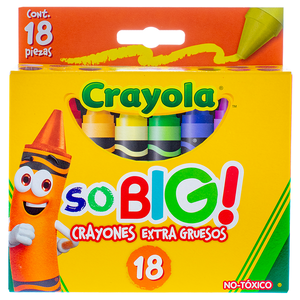 CRAYONES CRAYOLA SO BIG EXTRA JUMBO 18U CRAYONES CRAYOLA SO BIG EXTRA JUMBO 18U