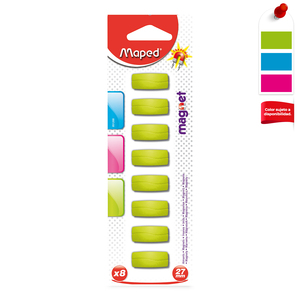 IMAN RECTANGULAR MAPED (COLORES PAQUETE 8 PIEZAS) IMAN RECTANGULAR MAPED (COLORES PAQUETE 8 PIEZAS)