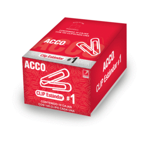 CLIP ACCO N. 1 (ESTANDAR, PAQUETE CON 10 CAJAS) CLIP ACCO N. 1 (ESTANDAR, PAQUETE CON 10 CAJAS)
